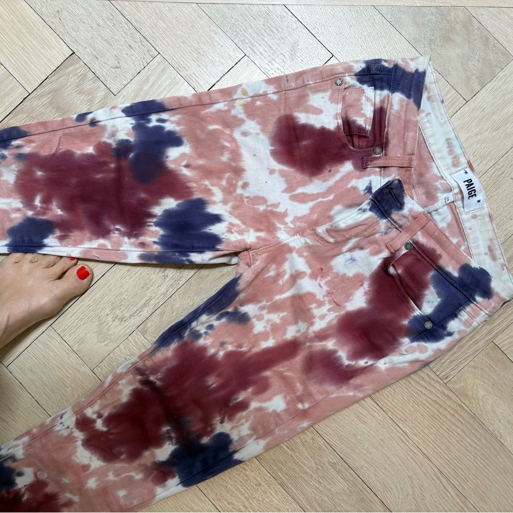 Tie-Dye Jeans in Pink and Blue
